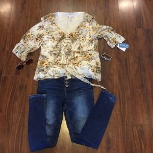 Nine West Tie Back Blouse NEVER WORN